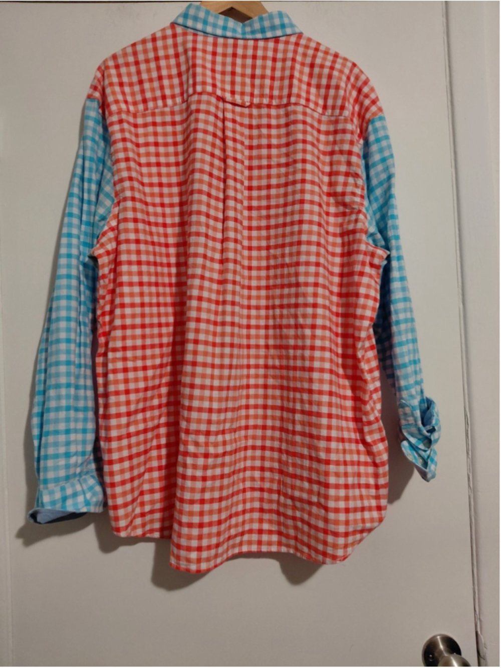 Saddlebred Vintage Oxford XXL Multicolored Spring Dress Shirt Button Up Unique - Picture 2 of 3